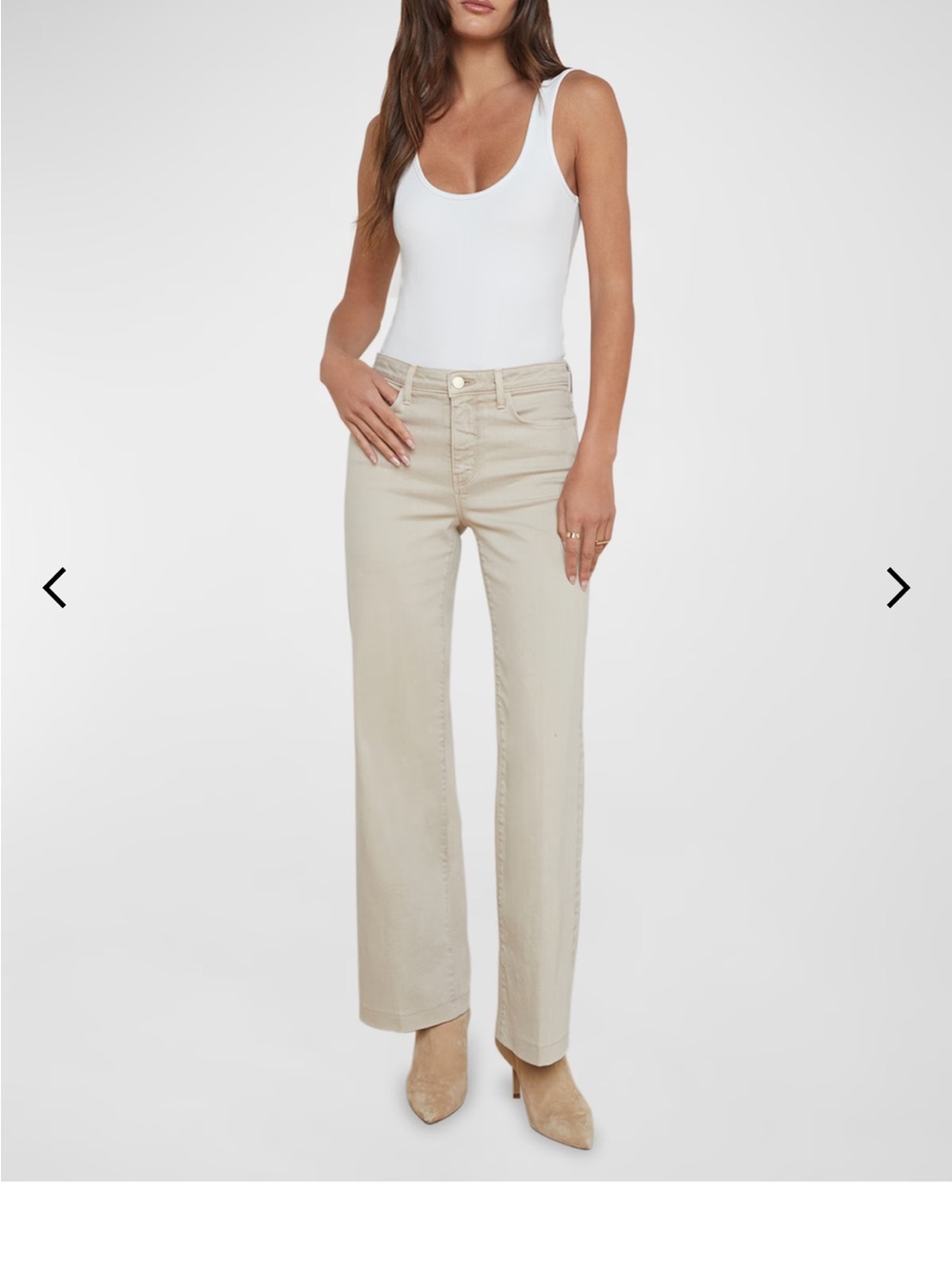 L'AGENCE Scottie Biscuit NWT high rise Wide-Leg Jeans